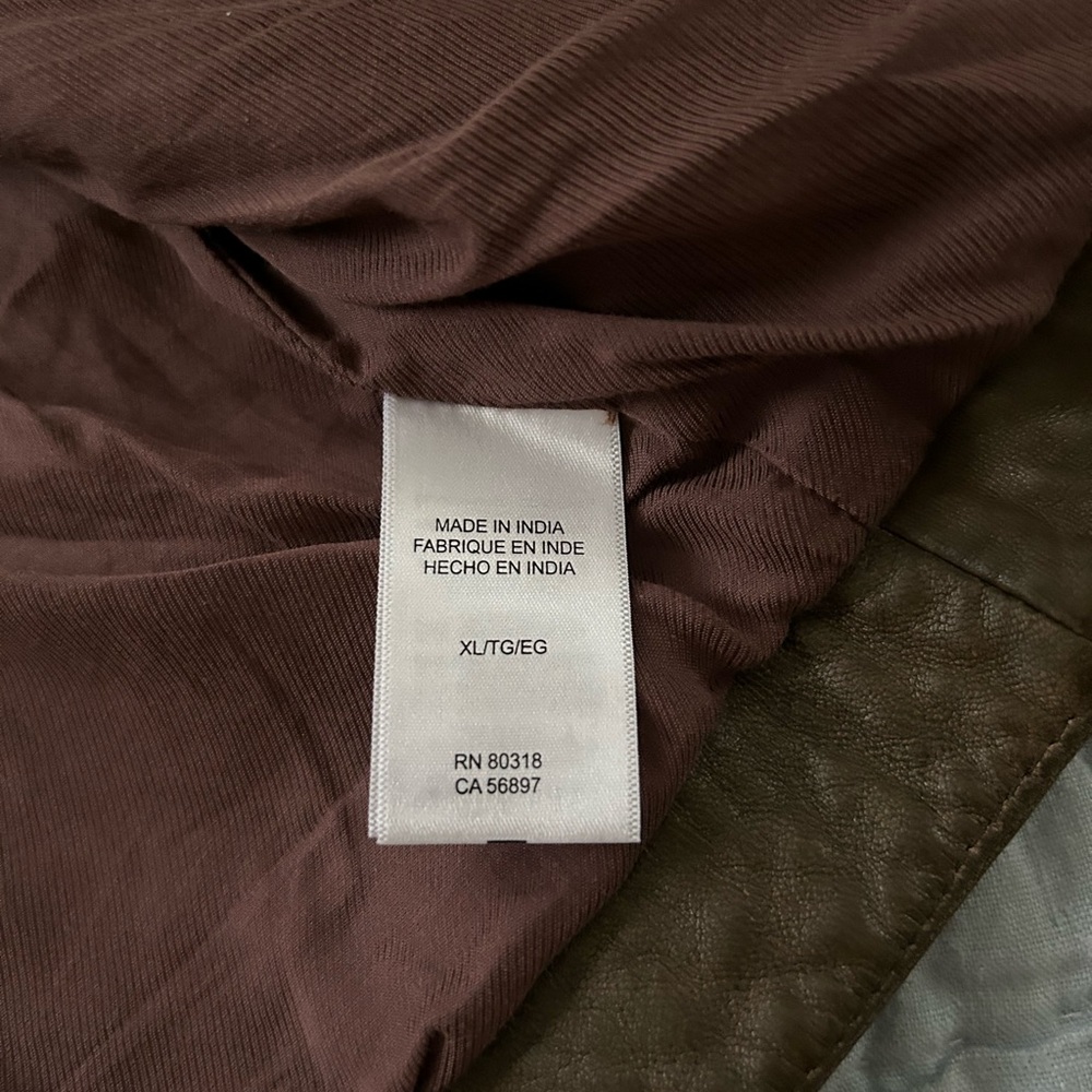 Lucky Brand Brown Leather Moto Jacket - Picture 8 of 10